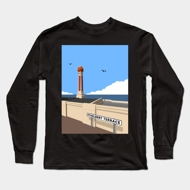 Cliftonville Lido, Margate Long Sleeve T-Shirt by adam@adamdorman.com